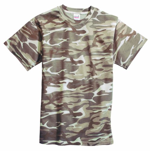 anvil Unisex - Erwachsene T-Shirt Regular Fit, Camouflage 939, Gr. 58/60 (XXL), Beige (CMS Preisvergleich