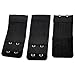 Allegra K 3pcs Woman 2 x 2 Hook and Eye Tape Elastic Extension Bra Extender Black