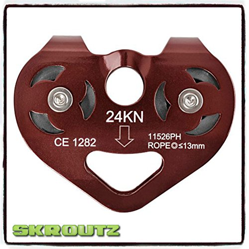 Hotouch 24KN Heavy Duty Outdoor Climbing Zip Line Cable Trolley Zip Line Fast Speed Pulley