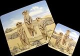 Meerkat Mouse Mat and Coaster Gift Set