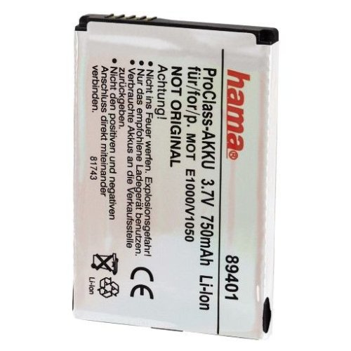 Hama ProClass-Akku Li-Ion 750 mAh f&uuml;r Motorola E1000/V1050/V980 Preisvergleich