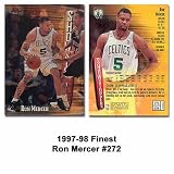 Topps Finest Ron Mercer 1997-98 Rookie Card
