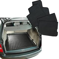 VW TOURAN - Kofferraumwanne / Laderaumwanne & Gummimatten / Gummi-Fu�matten SET