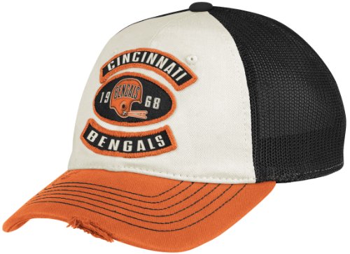 NFL Men's Cincinnati Bengals Lifestyle Slouch Flex Hat - EQ77Z (Multi, Small/Medium)