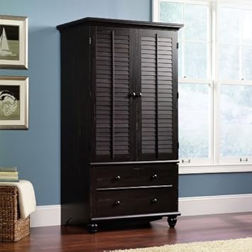 Sauder Harbor View Armoire in Antiqued Paint