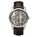 Fossil,Fossil Men's ME1098 Brown Leather Strap Textured Taupe Cutaway Analog Dial Chronograph Watch,Fossil,ME1098