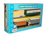 Thomas and Friends Motorized Road and Rail System Sodor Passenger Car Set - 2 Passenger Coaces, 1 Freight Truck and 1 Crate Truck