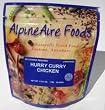 AlpineAire Hurry Curry Chicken Entre