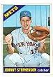 Johnny Stephenson autographed baseball card (New York Mets) 1966 topps ball point
