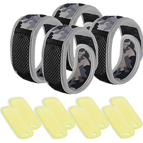 NextGen Outdoors Mosquito Repellent Bracelets DEET FREE (4-Pack) with 8 Refills (Grey Camoflauge) NextGen Outdoors Mosquito Repellent Bracelets DEET FREE (4-Pack) with 8 Refills (Grey Camoflauge)