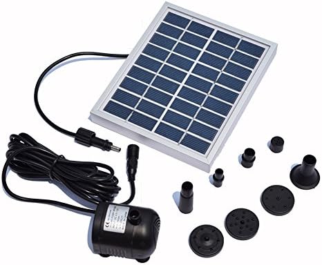 Gofurther GYD80 9V/2Watts Solar Power Panel Kit Water Pump With 23.6" Maximum Water Height For Garden Pond Fountain Pool Plants Caring Bird bath