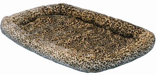 Precision Pet 45-By-32-Inch Plush SnooZZy Bumper Pet Bed, Cheetah