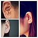 Magic Pieces Mini Size Silver Triple Linked Stars Ear Studs (mini stars)