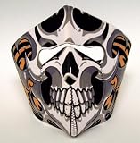 Tribal Skull Neoprene Motorcycle Face Mask Facemask