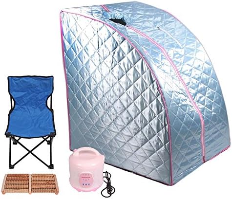 SteamSun Sauna Steam Sauna Steamer Room Therapeutic Detox Weight Loss Home Full Body Slim (red)