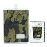 Camo Fur Slimline Hip Flask in Gift Box w/ Funnel