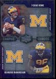 CHAD HENNE MARIO MANNINGHAM MICHIGAN WOLVERINES CAMPUS COMBOS UPPER DECK ROOKIE INSERT!