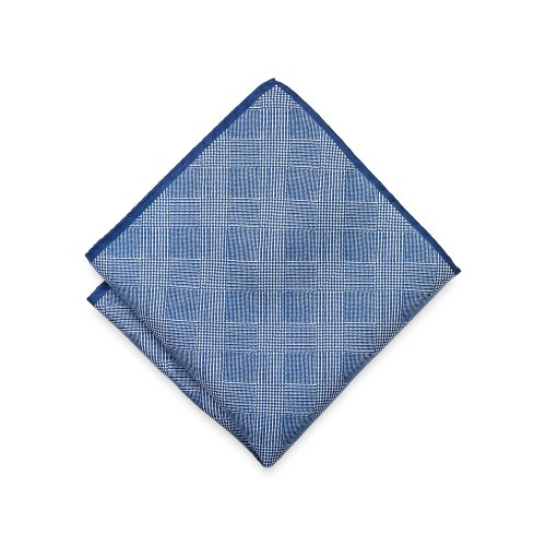 Paul Fredrick Plaid Silk Pocket Square
