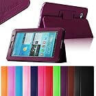 Fintie (Purple) Slim Fit Folio Case Cover for Samsung Galaxy Tab 7.0 Plus / Samsung Galaxy Tab 2 7.0 Tablet-Multiple Color Options