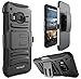 HTC One M9 Case - Bomea [Hybrid Impact] HTC One M9 (Hima) Belt Clip Holster Case Armor Hard Cover with Protective Inner Skin and Kickstand For HTC One M9 (Hima) - Armor Protector Holster Case with Swivel Belt Clip - All Carriers - Black
