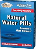 Sundown Natural Water Pills Herbal Supplement Tablets, 60-Count Package (Pack of 4)