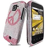 Premium - Samsung Transform M920 Full Diamond Protex Peace Love - Faceplate ....
