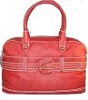 RED JOURNEY SNAKE SATCHEL HANDBAG Red By Marc ecko.