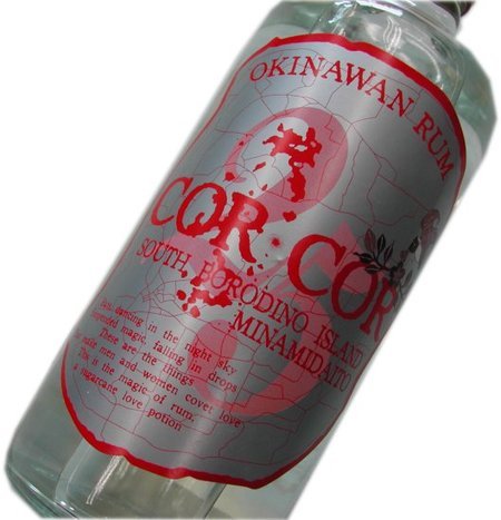 沖縄県南大東島の国産ラム酒　グレイスラムCORCOR（コルコル）２５度　７２０ｍｌ