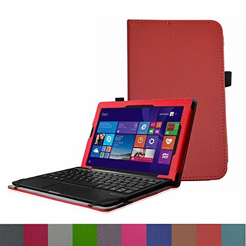 Nextbook 10.1 NXW10QC32G Case,Mama Mouth PU Leather Folio 2-folding Stand Cover with Stylus Holder for 10.1