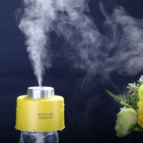 Creative Bottle Cap Mini USB Air Humidifier (Yellow)