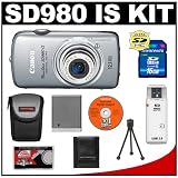 Canon PowerShot SD980 IS Digital ELPH Camera  + 16GB SD Card + Case + NB-6L + Accessory Kit