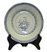 Traditional Blue and White Rice Grain Patterned Porcelain Plates - 9D