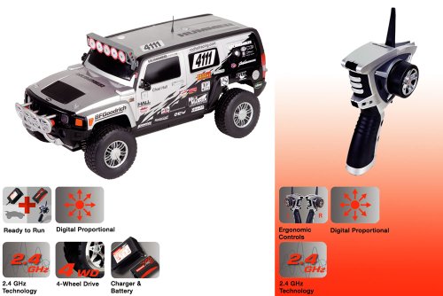 Imagen 4 de Carrera Hummer H3, 445 mm, 1200 mAh, 11.1 V, Litio-Ion, Negro, Plata