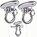 Besthouse Set of 2 Permanent Antirust Stainless Steel 304 Heavy Duty Swing Hangers 2000LB Capacity, 180Â° Swing, Yoga Hammock Chair Sandbag, Swing Sets