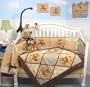 SoHo Classic American Teddy Bear Baby Crib Nursery Bedding Set 13 pcs included Diaper Bag with Changing Pad & Bottle Case