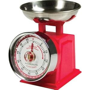 Fox Run Classic Scale Kitchen Timer, Red