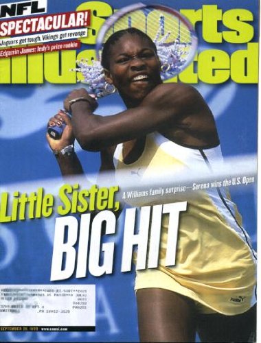Sports Illustrated September 20 1999 Serena Williams/U.S. Open Winner on Cover, Edgerrin James/Indianapolis Colts, Tom Coughlin/Jacksonville Jaguars, Jamal Lewis/University of Tennessee, Billy Wagner/Houston Astros