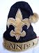 RARE BLACK New Orleans Saints Holiday Christmas Santa Hat
