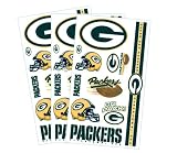 Green Bay Packers Temporary Body Tattoos 3 Pack