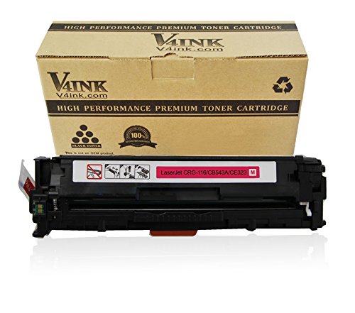 V4INK ® New Compatible CB543A 125A Toner Cartridge-Magenta 1400 Pages Yield for Color LaserJet CP1213 CP1214 CP1215 CP1216 CP1217 CP1513n CP1514n CP1515n CP1516n CP1517ni CP1518ni CP1519ni CM1312cbMFP CM1312ebMFP CM1312wbMFP CM1312MFP CM1312ciMFP CM1312eiMFP