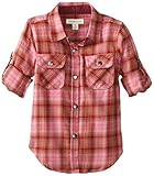 Pumpkin Patch Little Girls' Long Sleeve Shirt, Hot Pink, 4