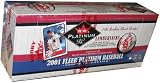 2001 Fleer Platinum Baseball Card Unopened Hobby Box
