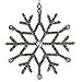 Elegant Hanging Decor for Home and Party Decoration | Handmade Snowflake Iron & Glass Pendant Hanging White Snowflakes Decorations | 6 Inches-Set of 6