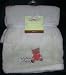 Carters Everyday Easy Embroidered Green Bear Precious Baby Plush Blanket