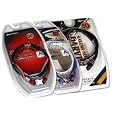 PHITEN X50 - Baseball Necklaces Set of Three (Blue/White) and (Red/Black) and (Black)