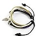 WILD-WIND (TM Christmas Fantastic Leaf Multi-strand Braided Rope Adjustable Leather Bracelet