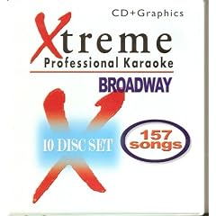 Xtreme BROADWAY Legends Karaoke CD+G 10 Disk Boxed Set - 157 Song Showtunes Pack OOP Pak