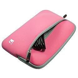 Kroo Glove Sleeve with Handle for Netbook up to 10.2-Inch (Pink)