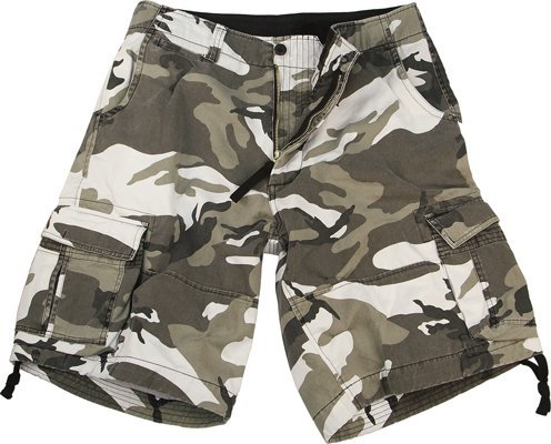 Rothco Vintage Infantry Shorts, City Camo, Large