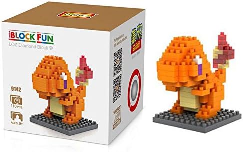 LOZ Diamond Blocks Nanoblock Pokemon Charmander iBlock Fun Educational Toy 110 Pcs